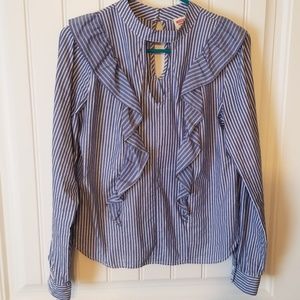 Womens ruffle blouse